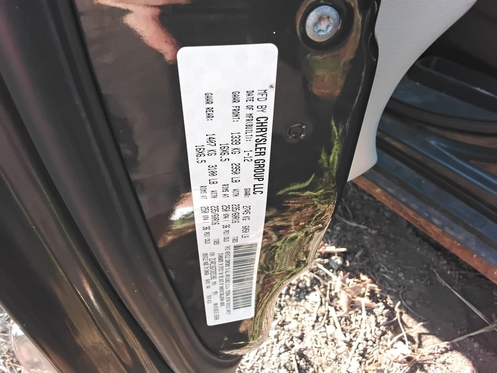 2012 CHRYSLER TOWN & COUNTRY