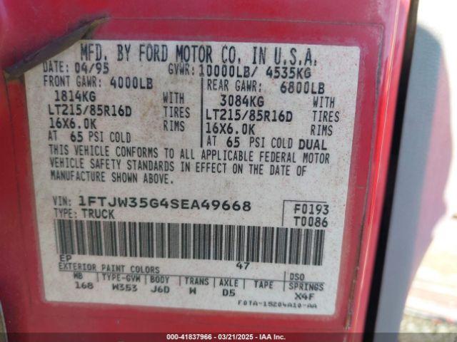 1995 FORD FORD F350 PICKUP