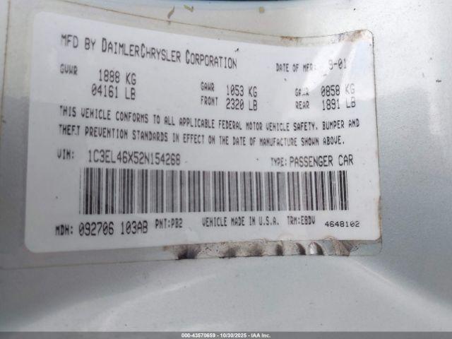 2002 CHRYSLER SEBRING