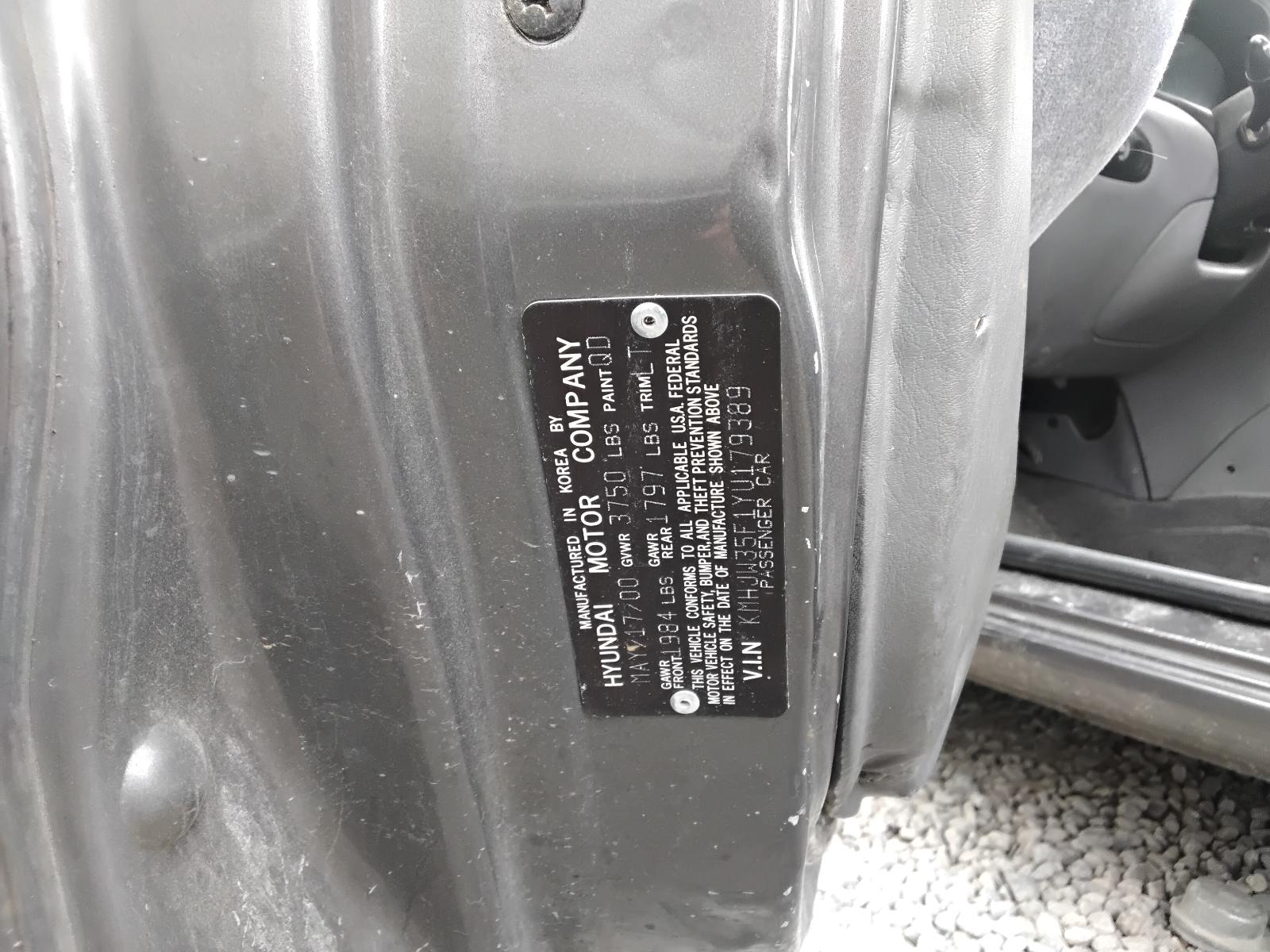 2000 HYUNDAI ELANTRA