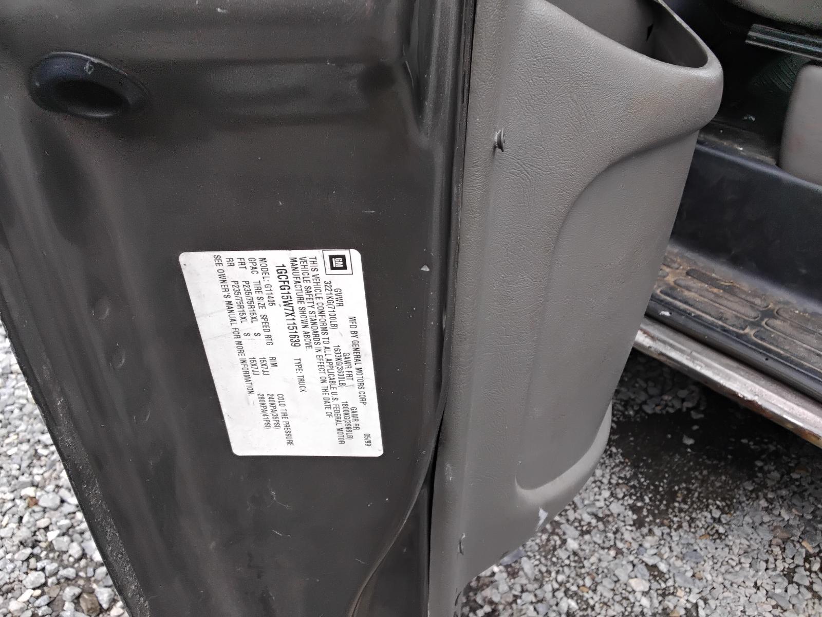 1999 CHEVROLET EXPRESS 1500 VAN