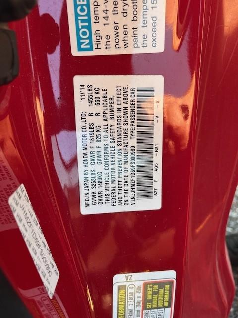 2015 HONDA CR-Z